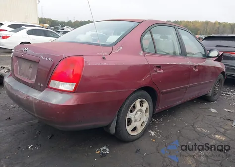 2001 Hyundai Elantra Gls из США, поврежденный, VIN KMHDN45D51U074669
